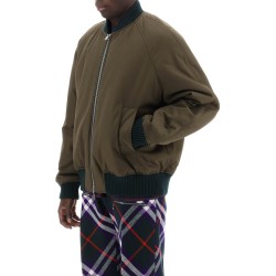 check reversible bomber jacket