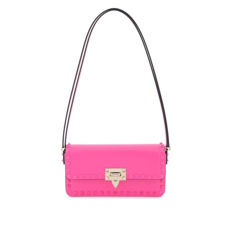 rockstud23 east-west leather shoulder bag