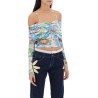 ledi draped crop top