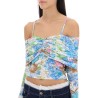 ledi draped crop top