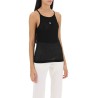 halterneck tank top with 4g plaque