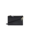 the leather top zip wristlet