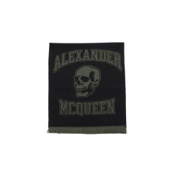 varsity logo wool scarf