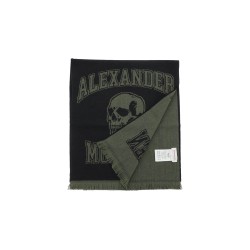 varsity logo wool scarf