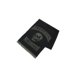 varsity logo wool scarf