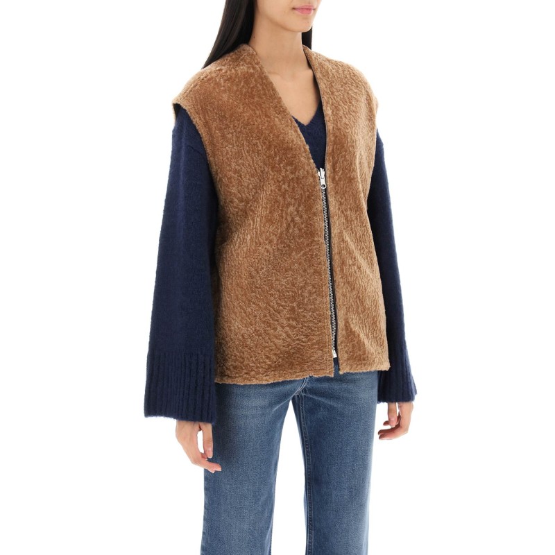 veronicas reversible shearling vest