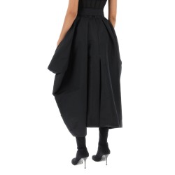 peg-top skirt in polyfaille