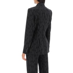 broken pinstripe jacket