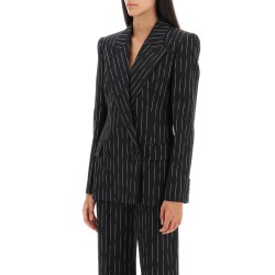 broken pinstripe jacket