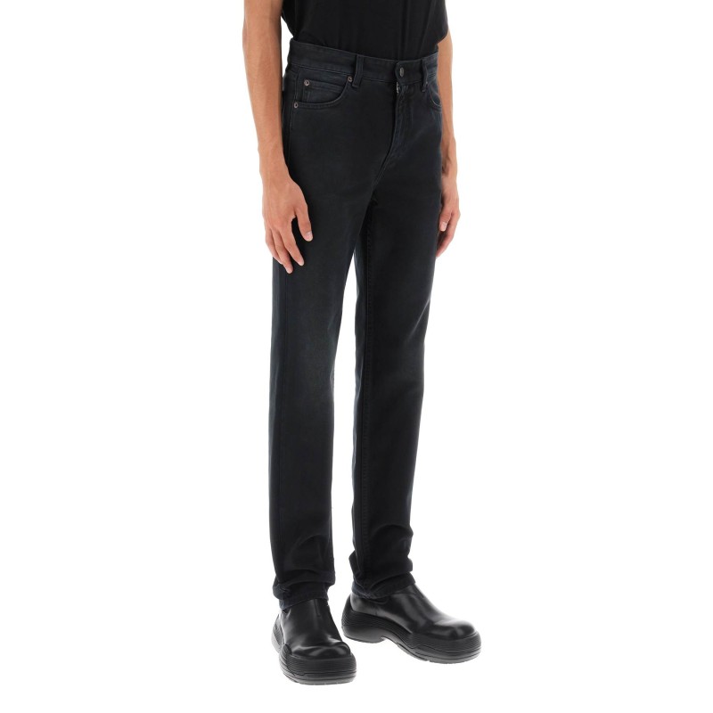 slim fit jeans in left hand denim