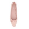 patent leather ballet flats with asymmetrical bow