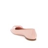 patent leather ballet flats with asymmetrical bow