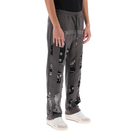 joggers with bandana detailing