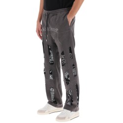 joggers with bandana detailing