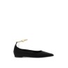 ballet flats with ankle chain