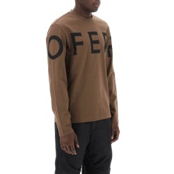 long sleeve t-shirt with oversized logo