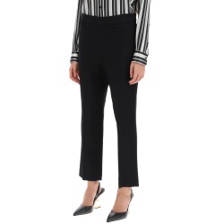 wool crepe trousers