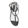 patent leather thong sandals with padlock