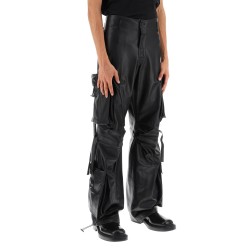 luis lamb-leather cargo pants