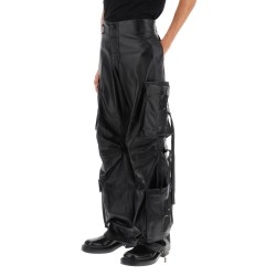 luis lamb-leather cargo pants