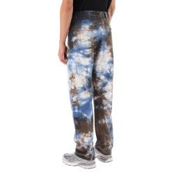 mark tie-dye denim pants