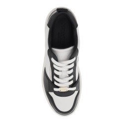 two-tone leather sneakers