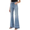 bootcut jeans with frayed hem