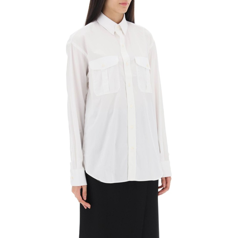 maxi shirt in cotton batista