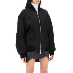 nylon twill bomber jacket