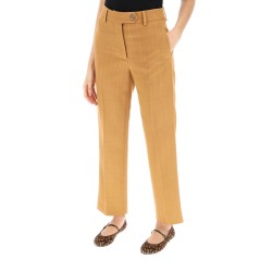 santana peanut nana cropped tailoring pants