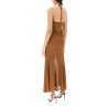 knitted halterneck maxi dress