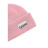 beanie hat with logo label