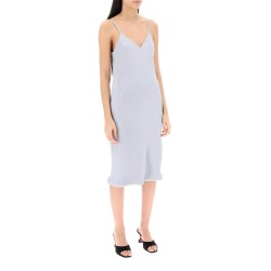 crepe satin slip dress