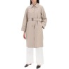 single-breasted trench coat in water-resistant twill