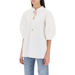 lantern sleeve tunic shirt