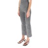 stretch knit cropped pants