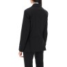 slim fit double-breasted blazer