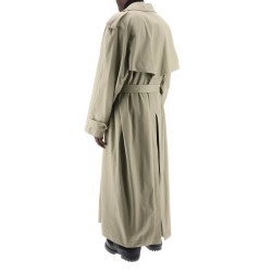 lond double-breasted trench coat