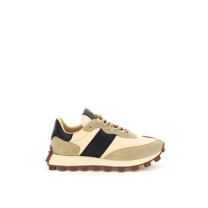 suede leather and nylon 1t sneakers