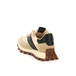 suede leather and nylon 1t sneakers