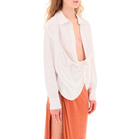 'la chemise bahia' draped blouse