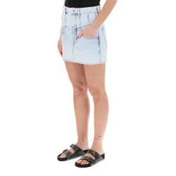 narjis denim mini skirt