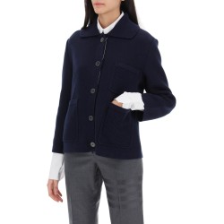 cotton-cashmere knit jacket