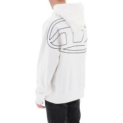 logo embroidered hoodie