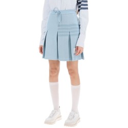 knitted 4-bar pleated skirt