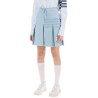 knitted 4-bar pleated skirt