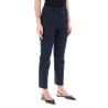 stretch cotton cigarette pants