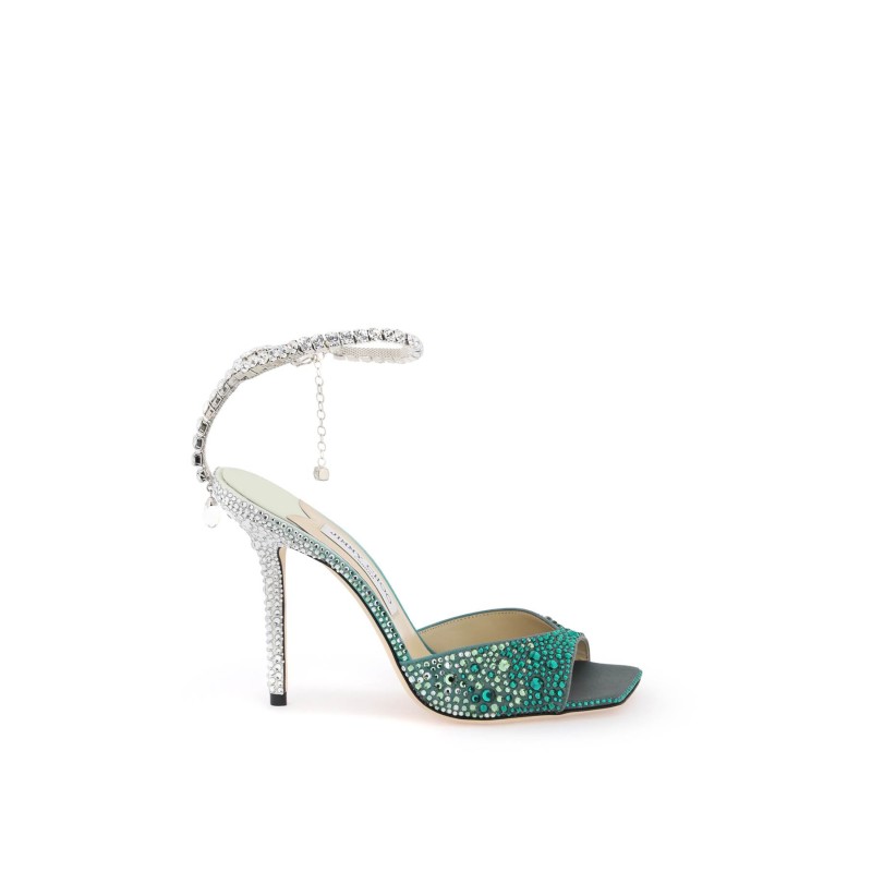 saeda 100 sandals with degradé crystals