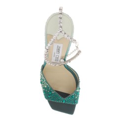 saeda 100 sandals with degradé crystals