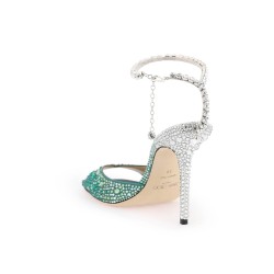 saeda 100 sandals with degradé crystals